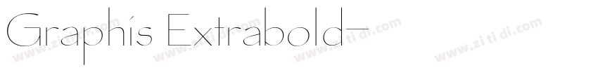 Graphis Extrabold字体转换